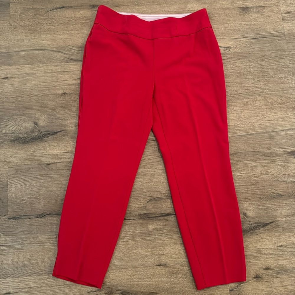 Investments Petite Red Trouser Pants